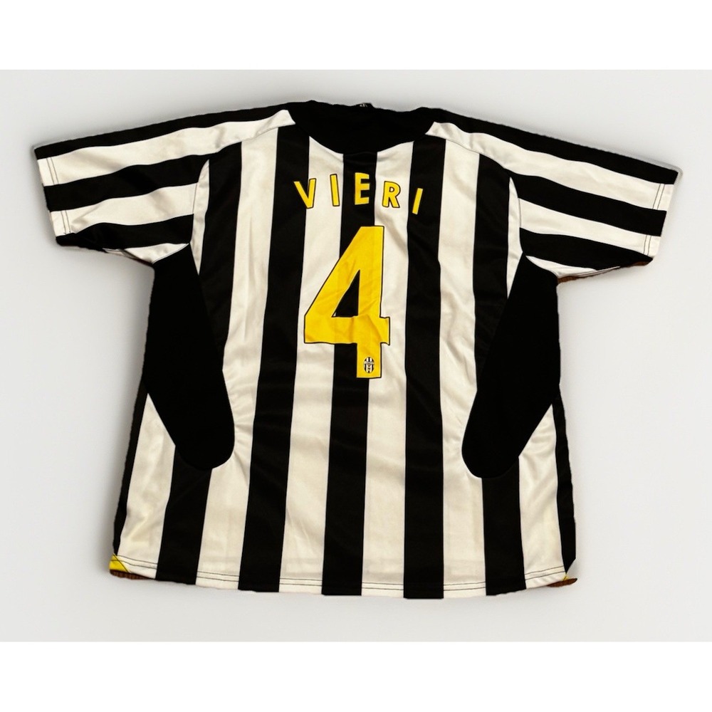 Juventus FC 2005 2006 Football Soccer Jersey Shirt Centenary #4 Vieri L Rare